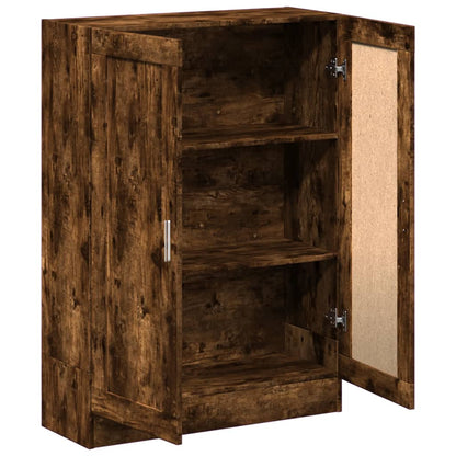 Book Cabinet Smoked Oak 82.5x30.5x115 cm Engineered Wood