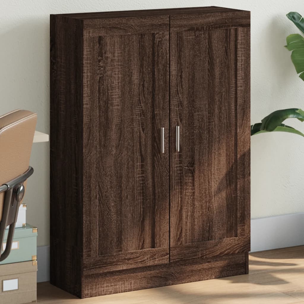 Book Cabinet Brown Oak 82.5x30.5x115 cm Engineered Wood