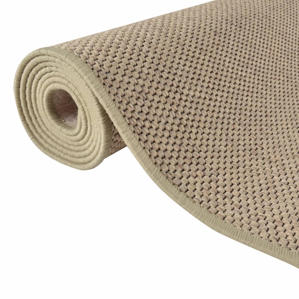 Carpet Runner Sisal Look Sand 50x200 cm