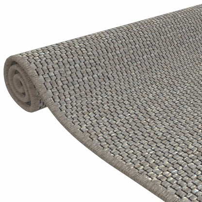 Carpet Runner Sisal Look Silver 50x100 cm