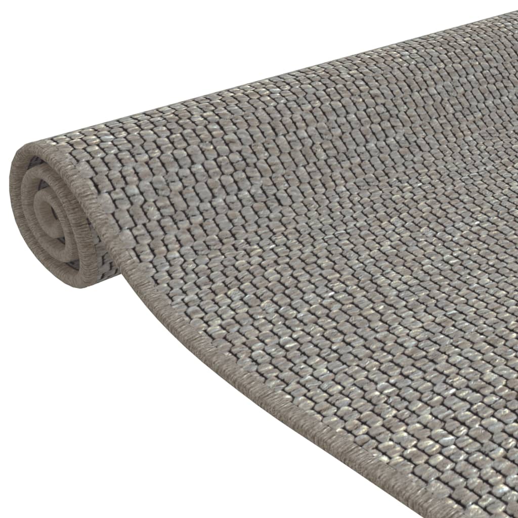 Carpet Runner Sisal Look Silver 50x150 cm