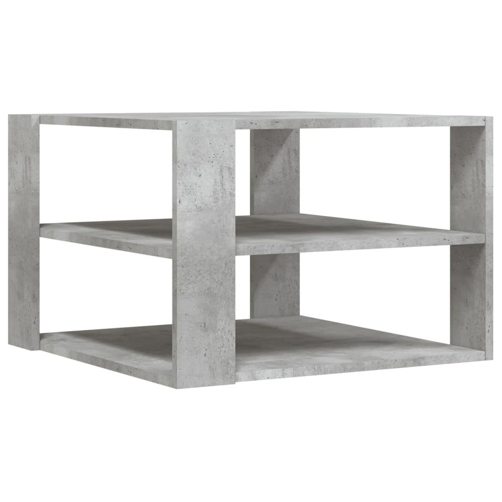 Coffee Table Concrete Grey 59.5x59.5x40 cm Engineered Wood