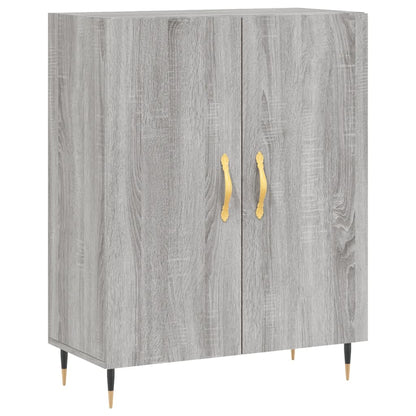 Highboard Grey Sonoma 69.5x34x180 cm Engineered Wood