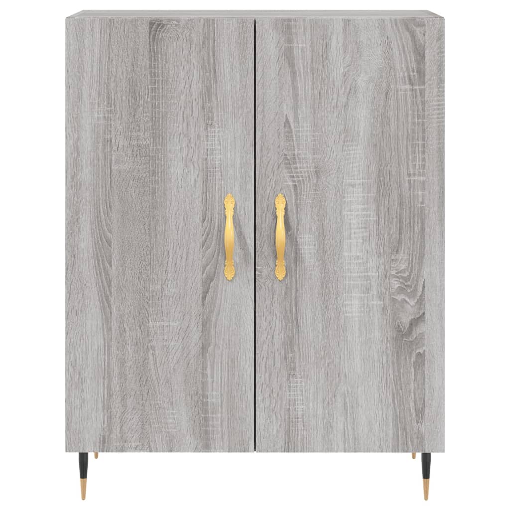 Highboard Grey Sonoma 69.5x34x180 cm Engineered Wood