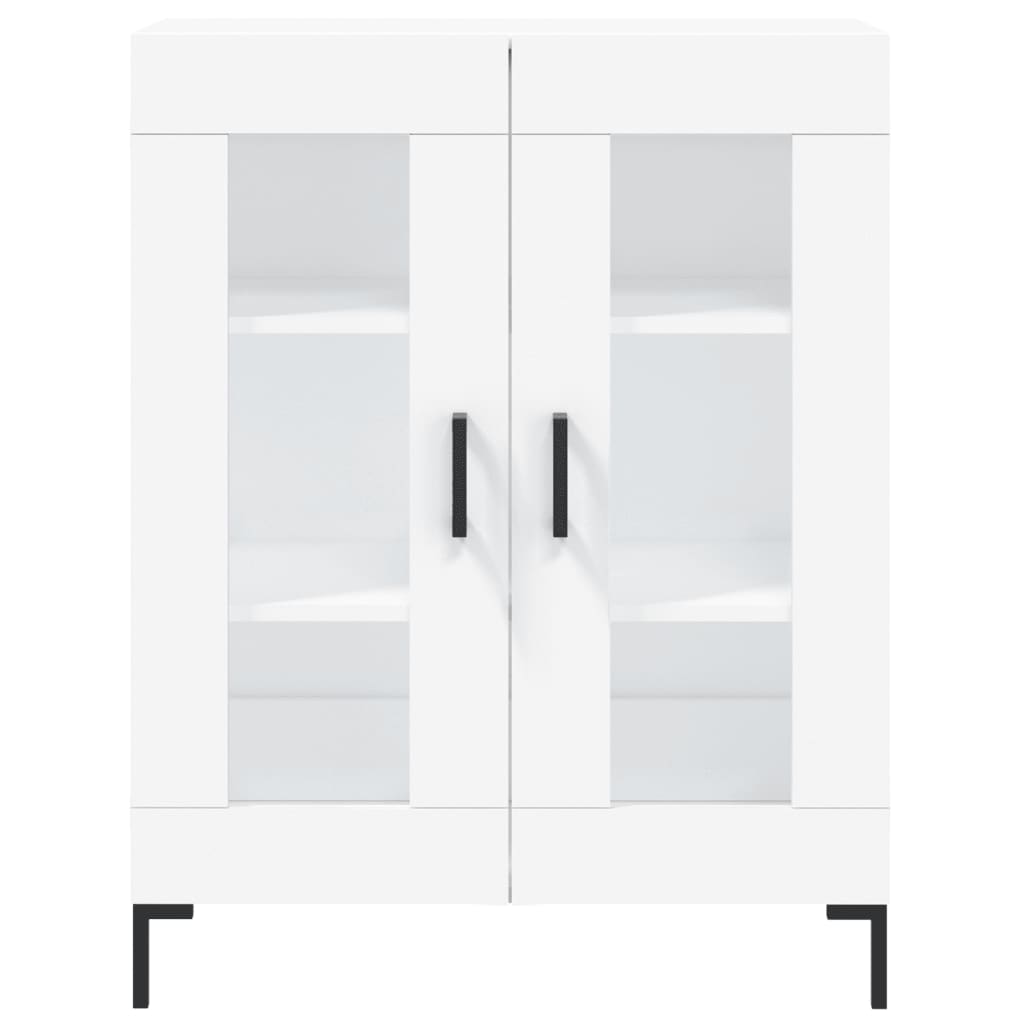 Highboard White 69.5x34x180 cm Engineered Wood