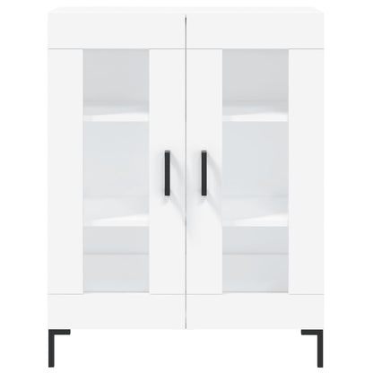 Highboard White 69.5x34x180 cm Engineered Wood