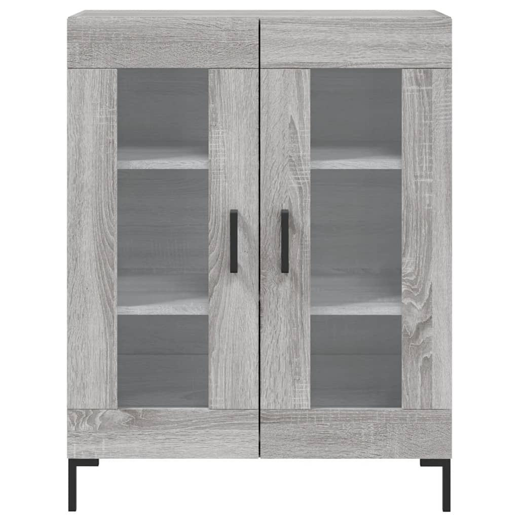 Highboard Grey Sonoma 69.5x34x180 cm Engineered Wood