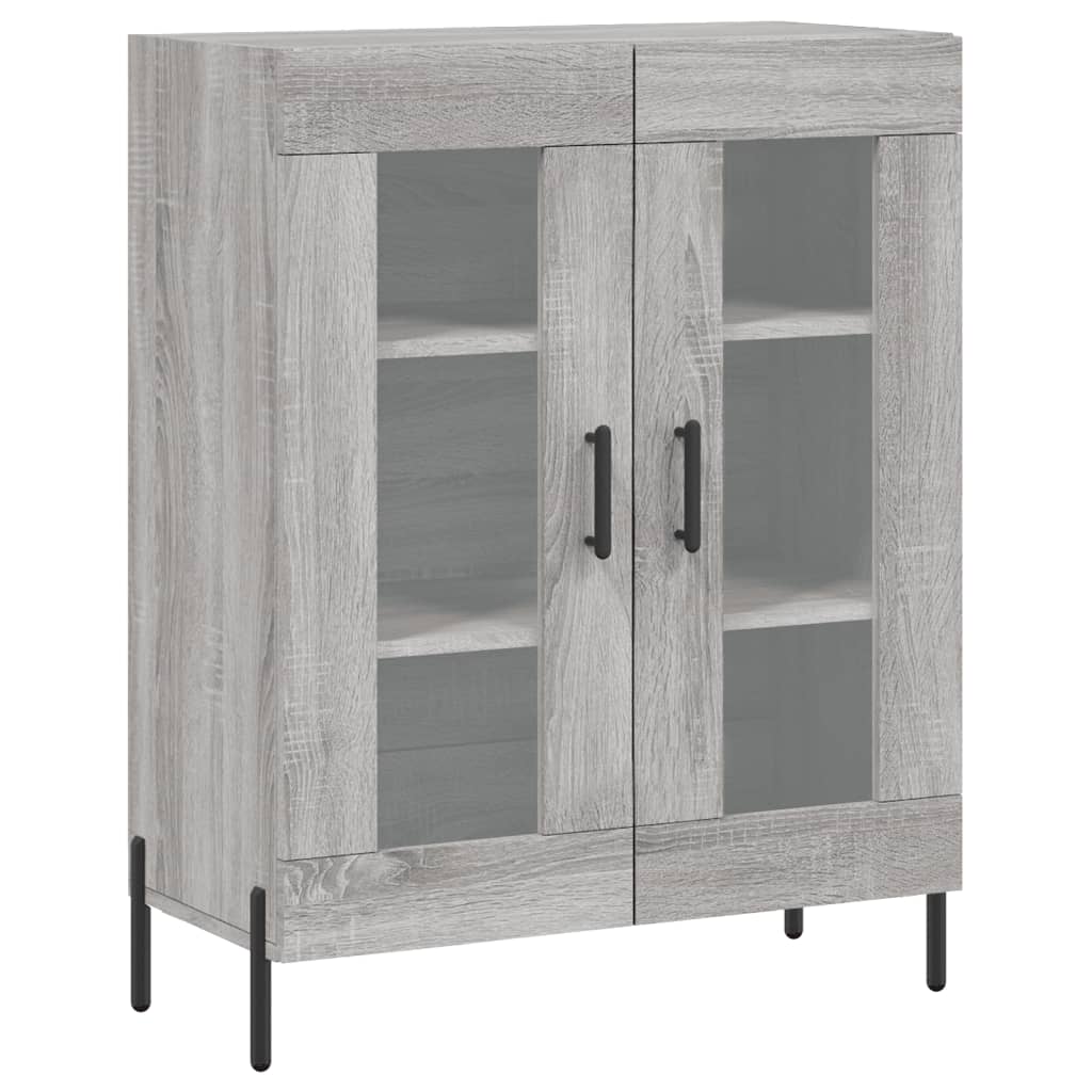 Highboard Grey Sonoma 69.5x34x180 cm Engineered Wood