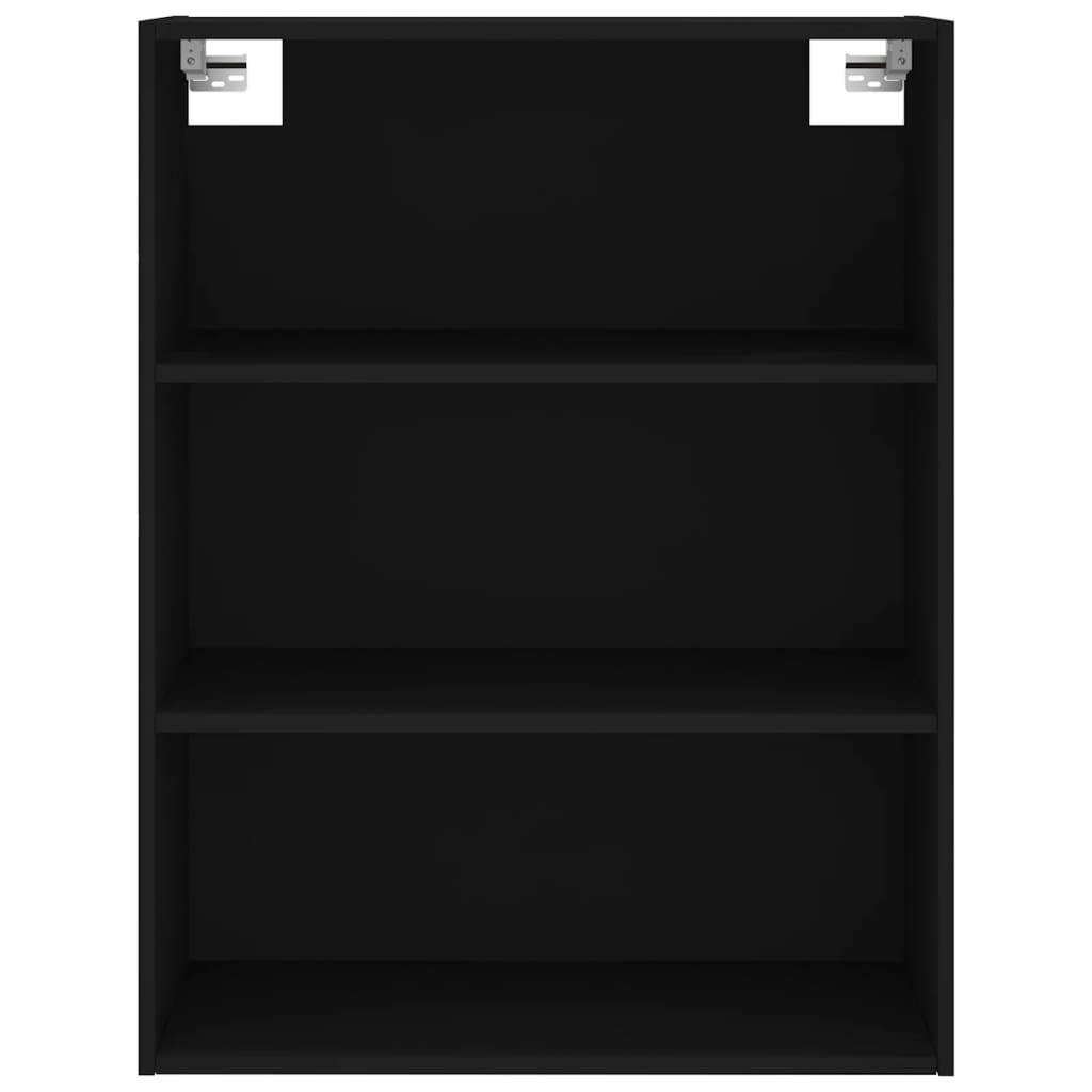 Highboard Black 69.5x34x180 cm Engineered Wood