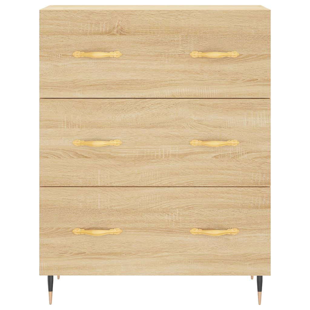 Highboard Sonoma Oak 69.5x34x180 cm Engineered Wood