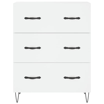 Highboard White 69.5x34x180 cm Engineered Wood