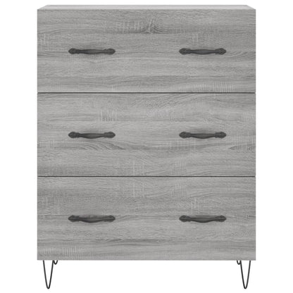 Highboard Grey Sonoma 69.5x34x180 cm Engineered Wood