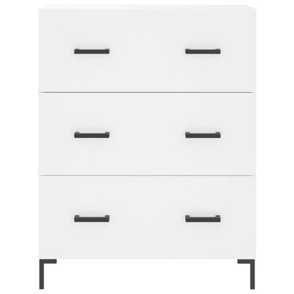 Highboard White 69.5x34x180 cm Engineered Wood