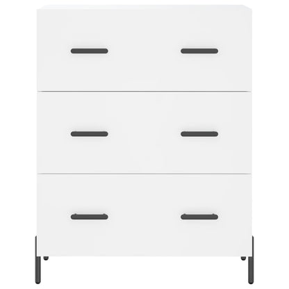 Highboard White 69.5x34x180 cm Engineered Wood