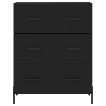 Highboard Black 69.5x34x180 cm Engineered Wood