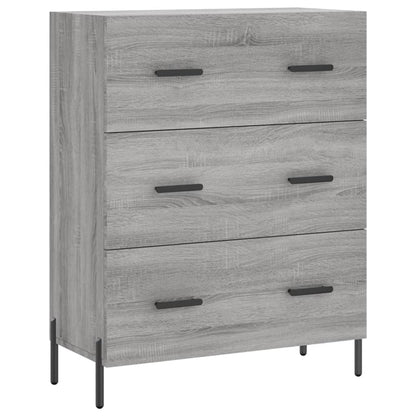 Highboard Grey Sonoma 69.5x34x180 cm Engineered Wood