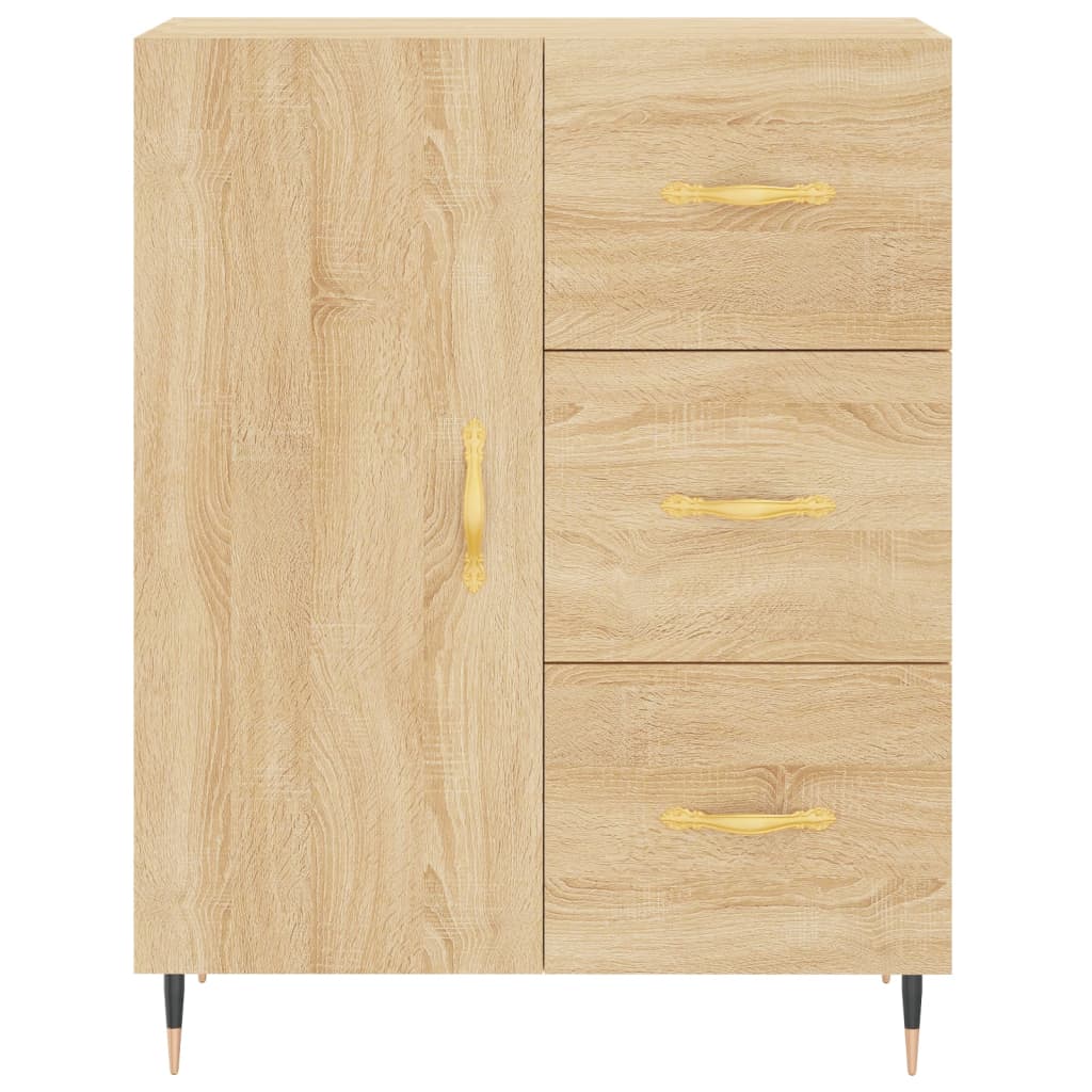 Highboard Sonoma Oak 69.5x34x180 cm Engineered Wood