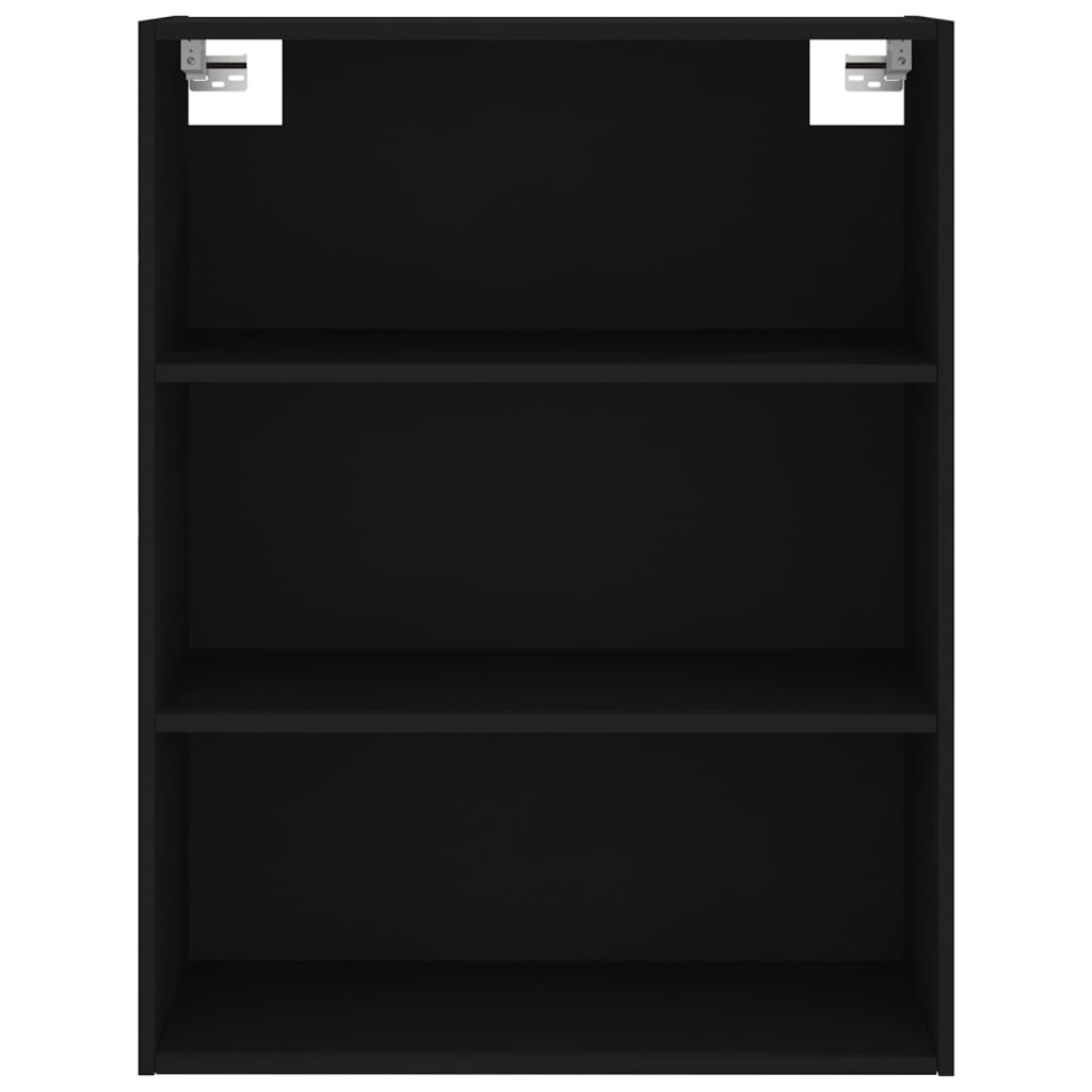 Highboard Black 69.5x34x180 cm Engineered Wood