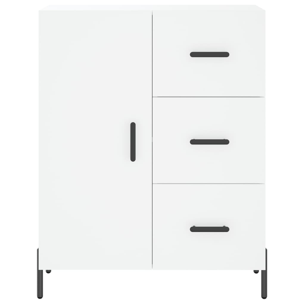 Highboard White 69.5x34x180 cm Engineered Wood