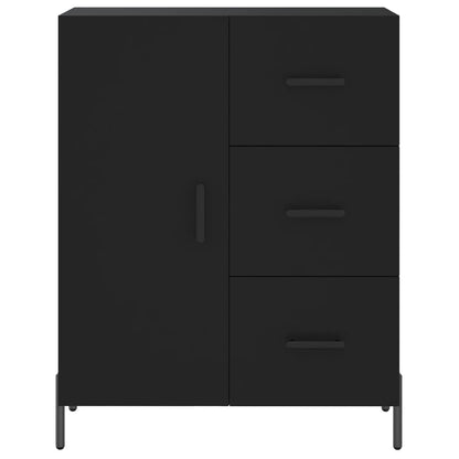 Highboard Black 69.5x34x180 cm Engineered Wood