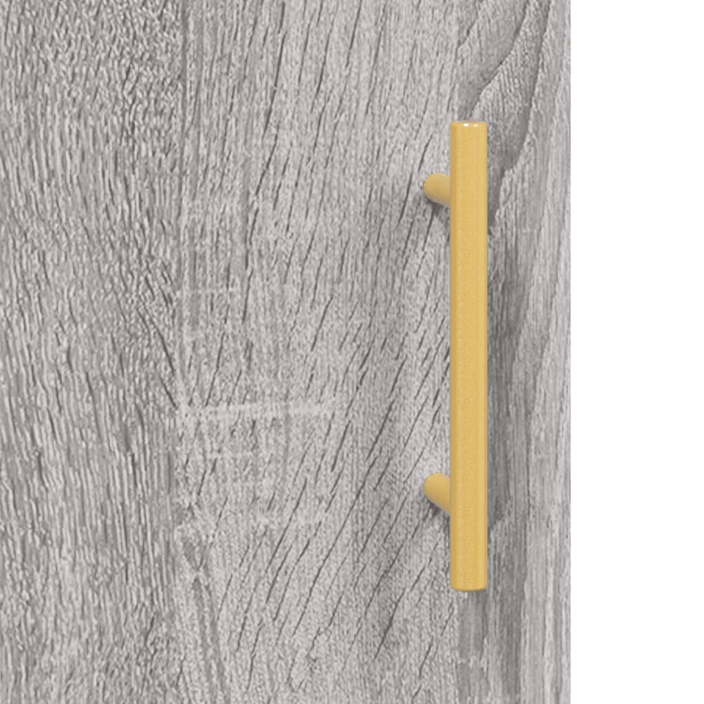 Highboard Grey Sonoma 69.5x34x180 cm Engineered Wood