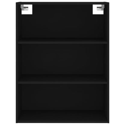 Highboard Black 69.5x34x180 cm Engineered Wood