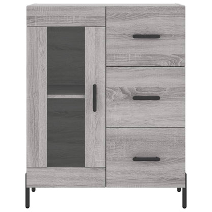 Highboard Grey Sonoma 69.5x34x180 cm Engineered Wood