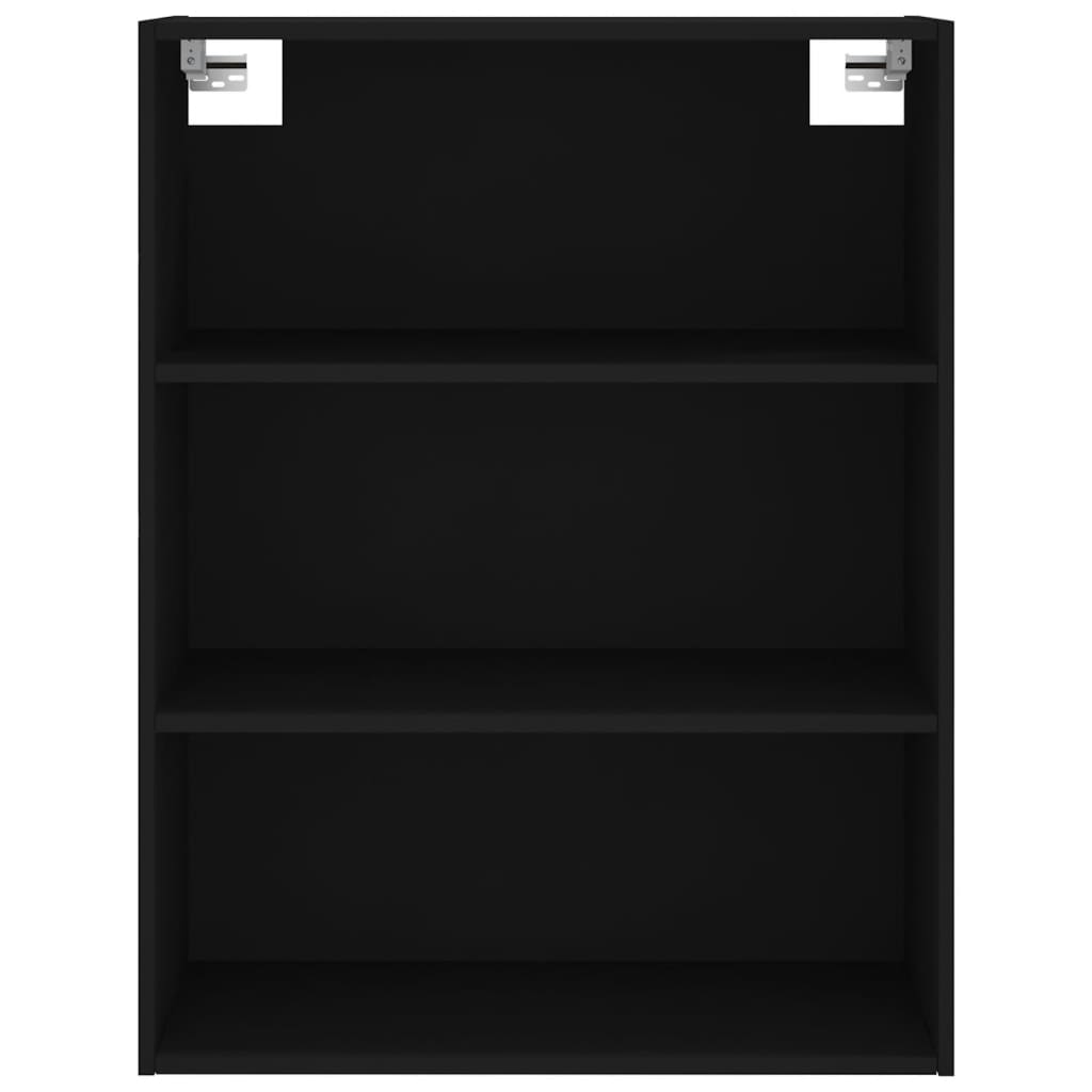 Highboard Black 69.5x32.5x180 cm Engineered Wood