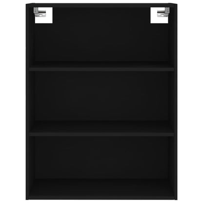 Highboard Black 69.5x32.5x180 cm Engineered Wood