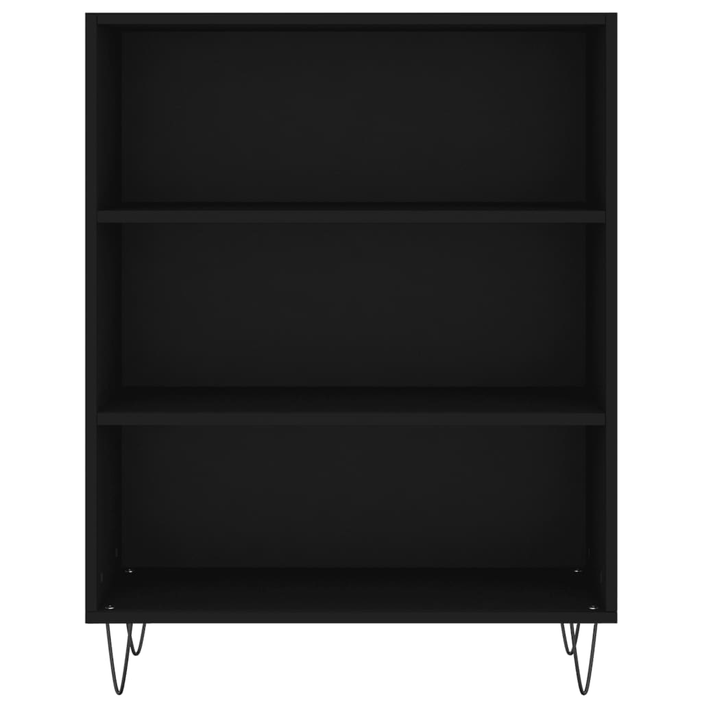 Highboard Black 69.5x32.5x180 cm Engineered Wood