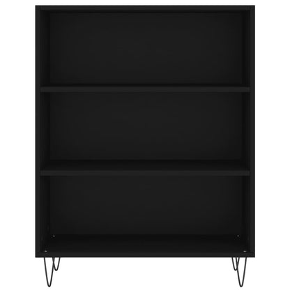 Highboard Black 69.5x32.5x180 cm Engineered Wood