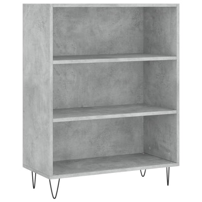 Highboard Concrete Grey 69.5x32.5x180 cm Engineered Wood