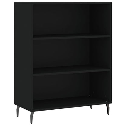 Highboard Black 69.5x32.5x180 cm Engineered Wood