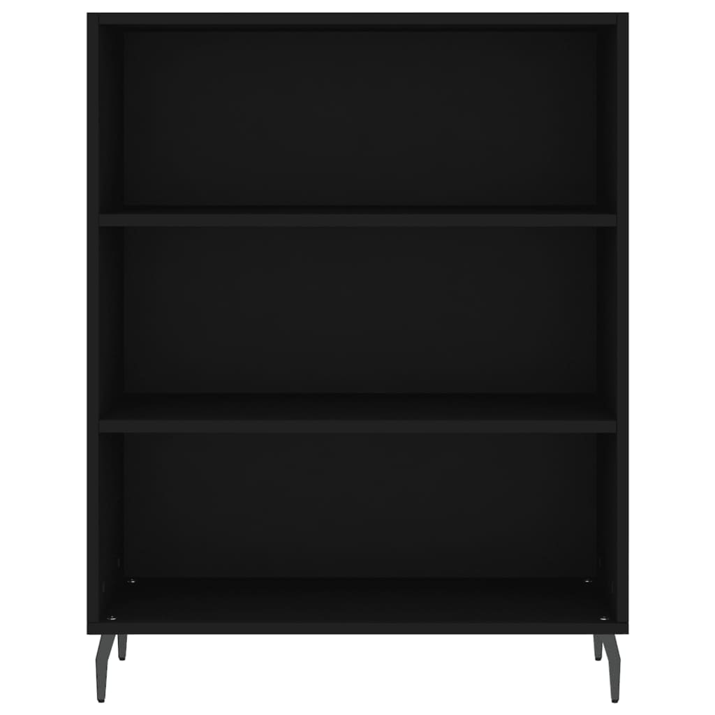 Highboard Black 69.5x32.5x180 cm Engineered Wood