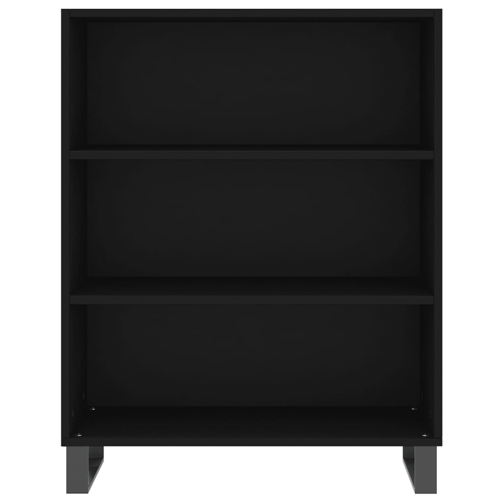 Highboard Black 69.5x32.5x180 cm Engineered Wood