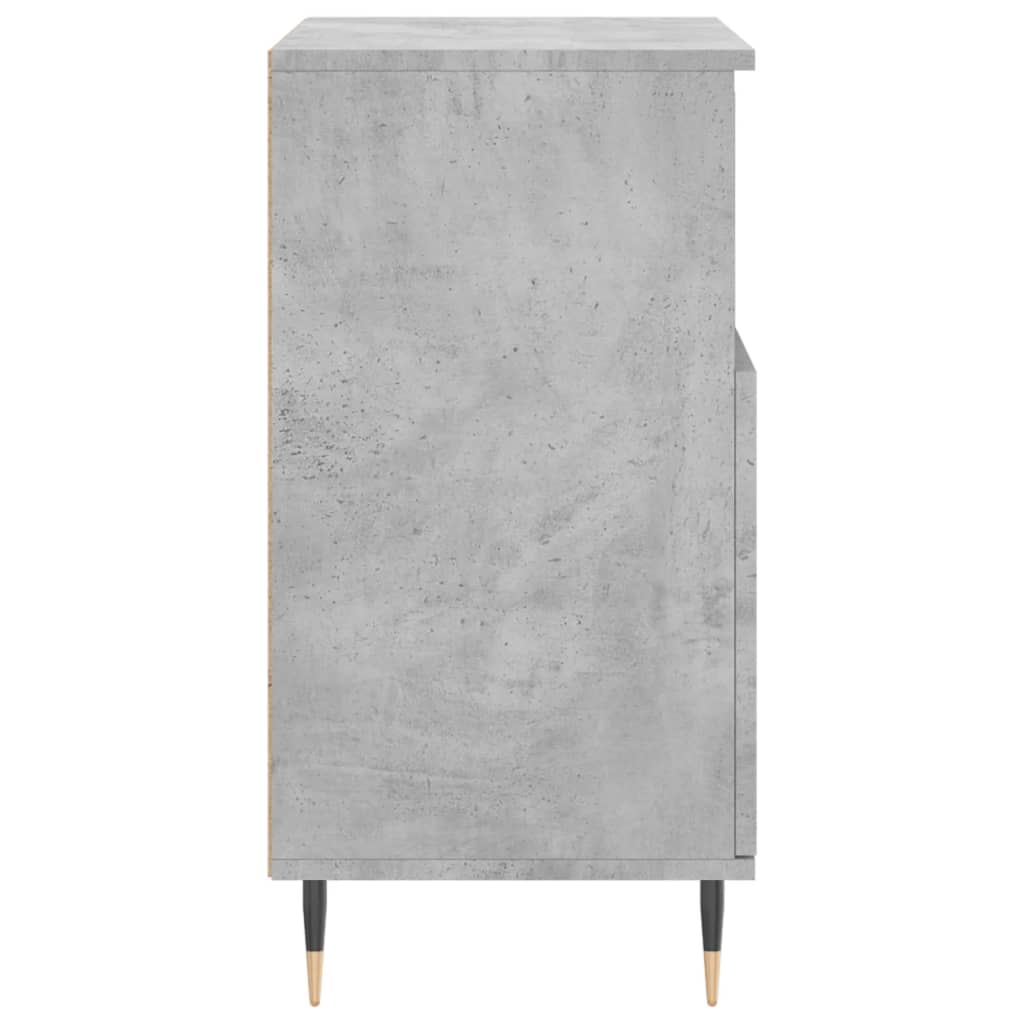 Sideboards 2 pcs Concrete Grey Engineered Wood