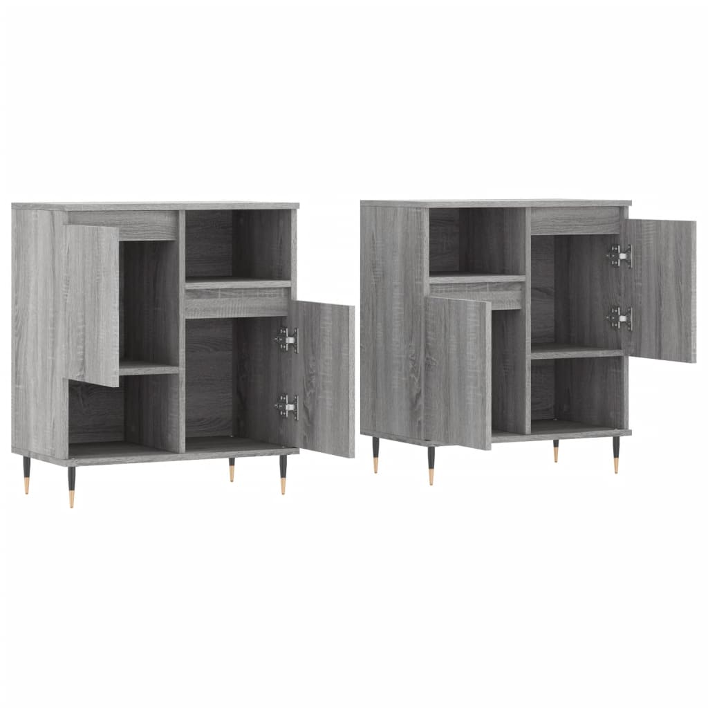 Sideboards 2 pcs Grey Sonoma Engineered Wood