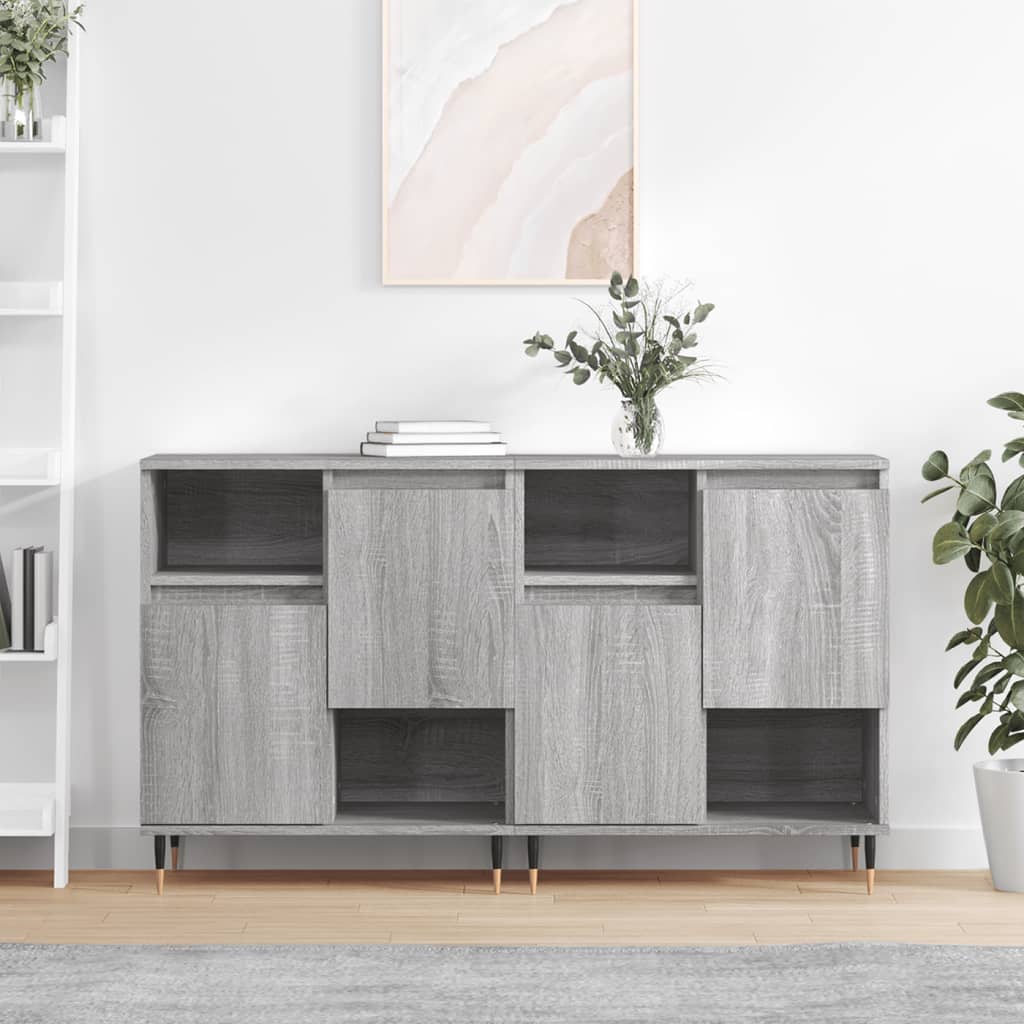 Sideboards 2 pcs Grey Sonoma Engineered Wood