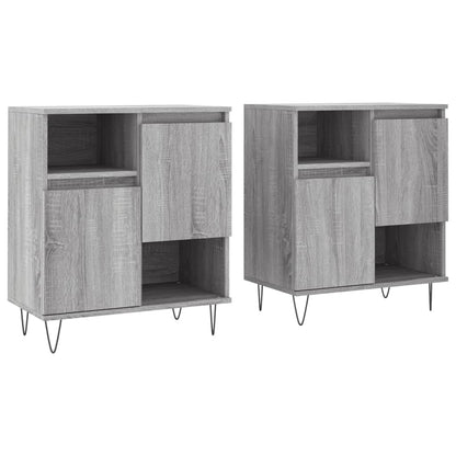 Sideboards 2 pcs Grey Sonoma Engineered Wood