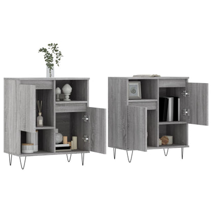 Sideboards 2 pcs Grey Sonoma Engineered Wood