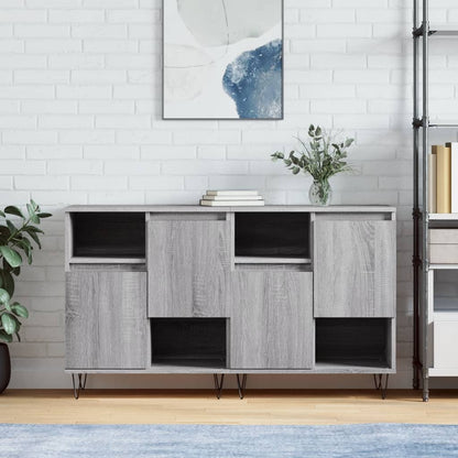 Sideboards 2 pcs Grey Sonoma Engineered Wood