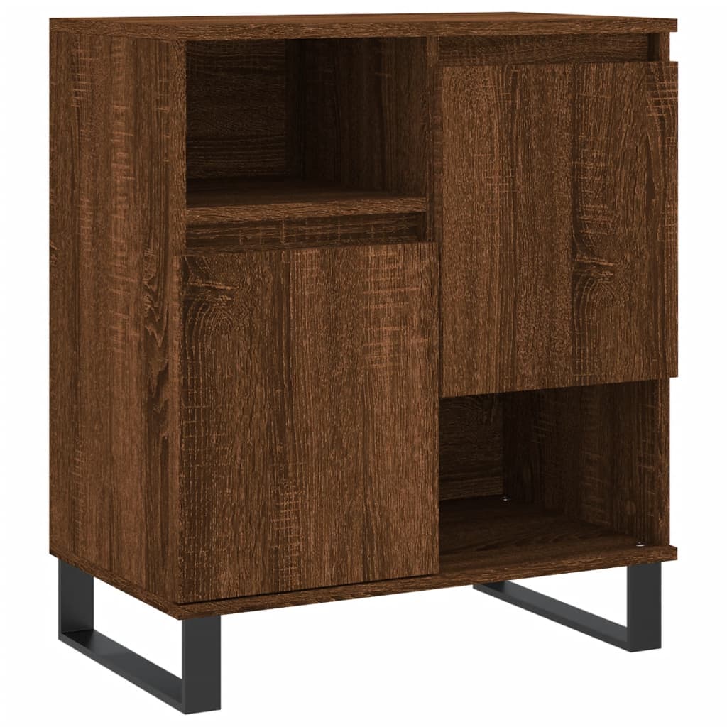 Sideboards 2 pcs Brown Oak Engineered Wood