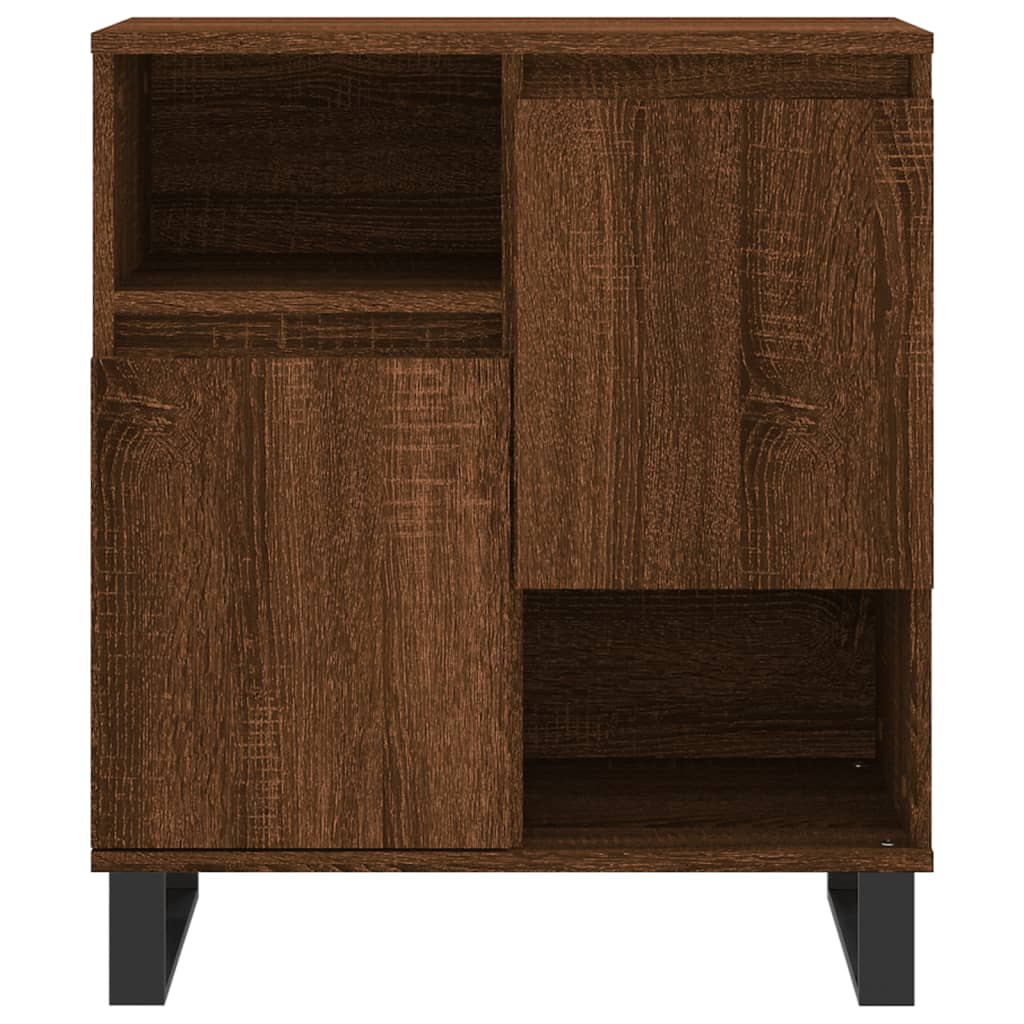 Sideboards 2 pcs Brown Oak Engineered Wood