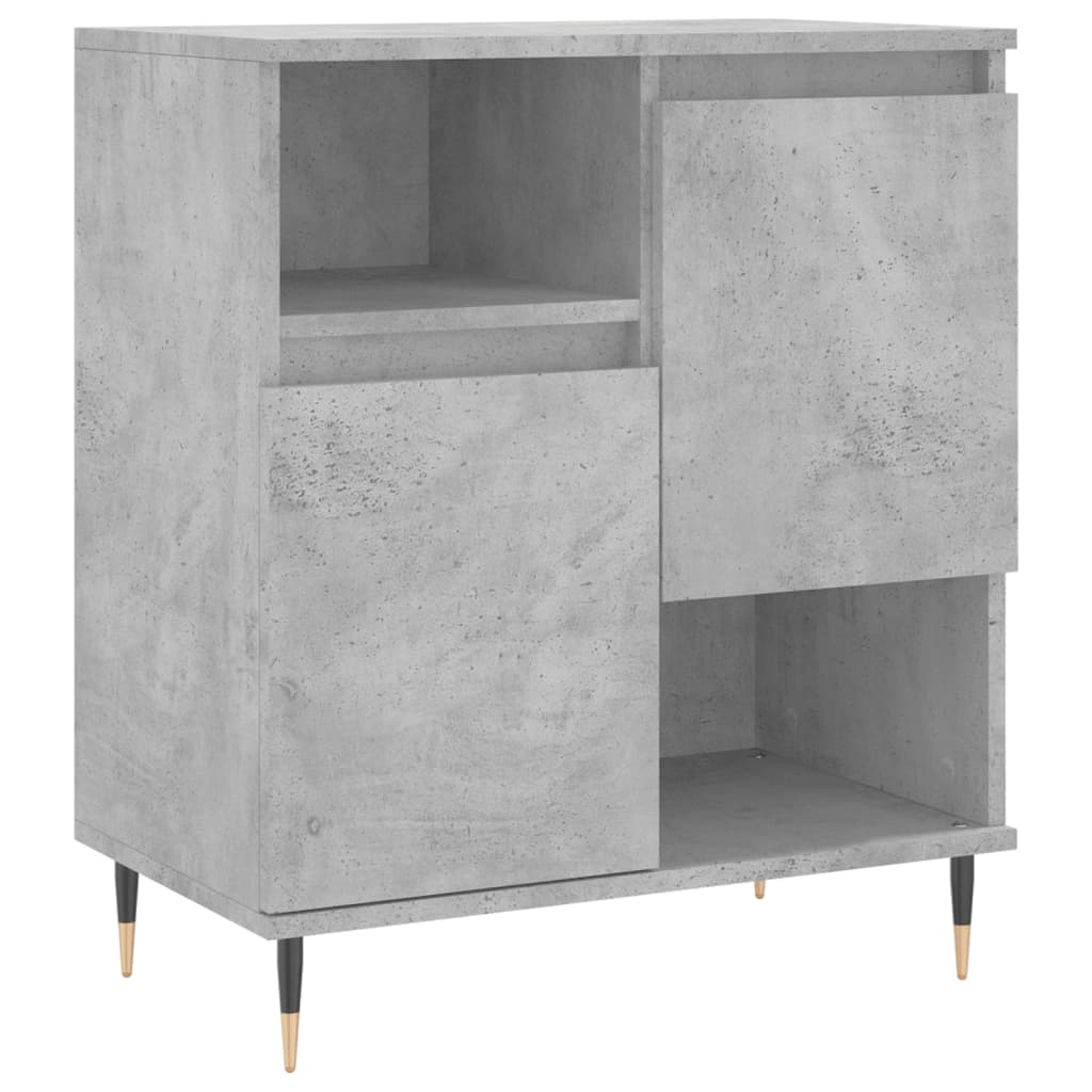 Sideboards 3 pcs Concrete Grey Engineered Wood