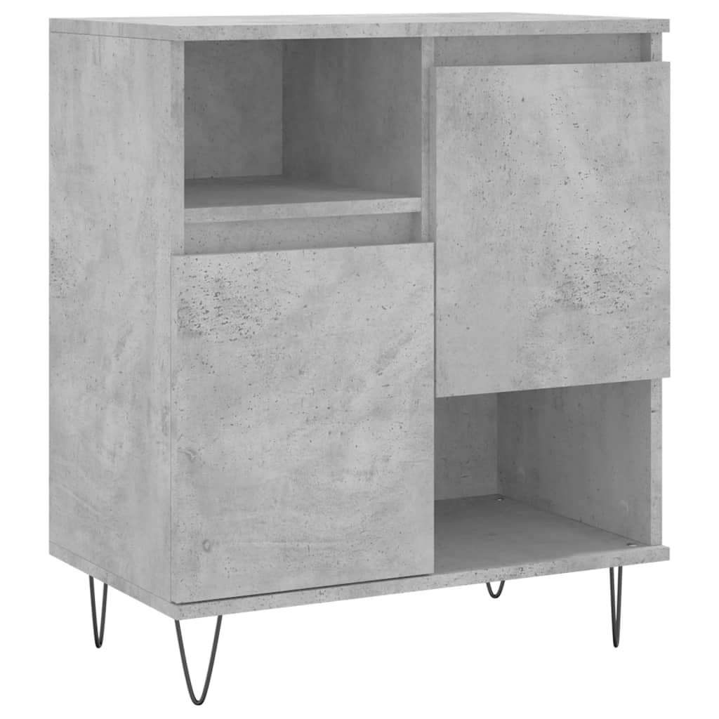 Sideboards 3 pcs Concrete Grey Engineered Wood