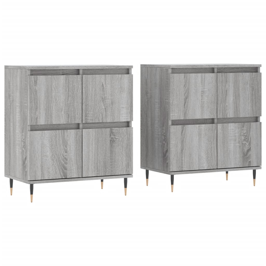 Sideboards 2 pcs Grey Sonoma Engineered Wood