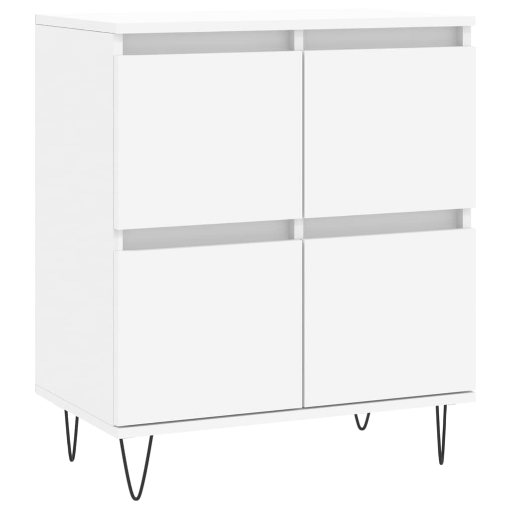 Sideboards 2 pcs White Engineered Wood