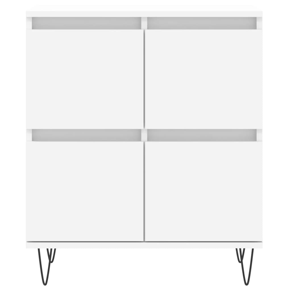 Sideboards 2 pcs White Engineered Wood