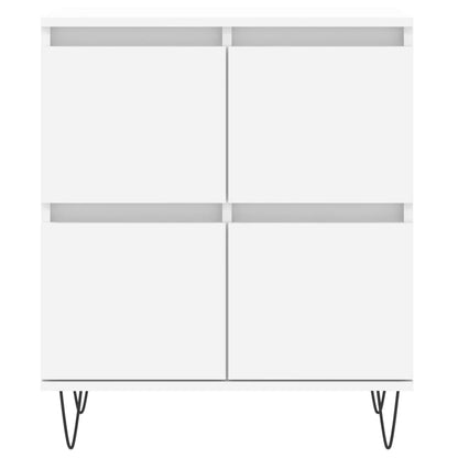 Sideboards 2 pcs White Engineered Wood