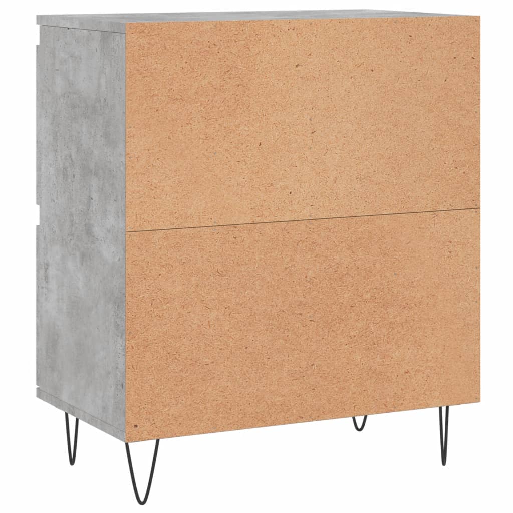 Sideboards 2 pcs Concrete Grey Engineered Wood